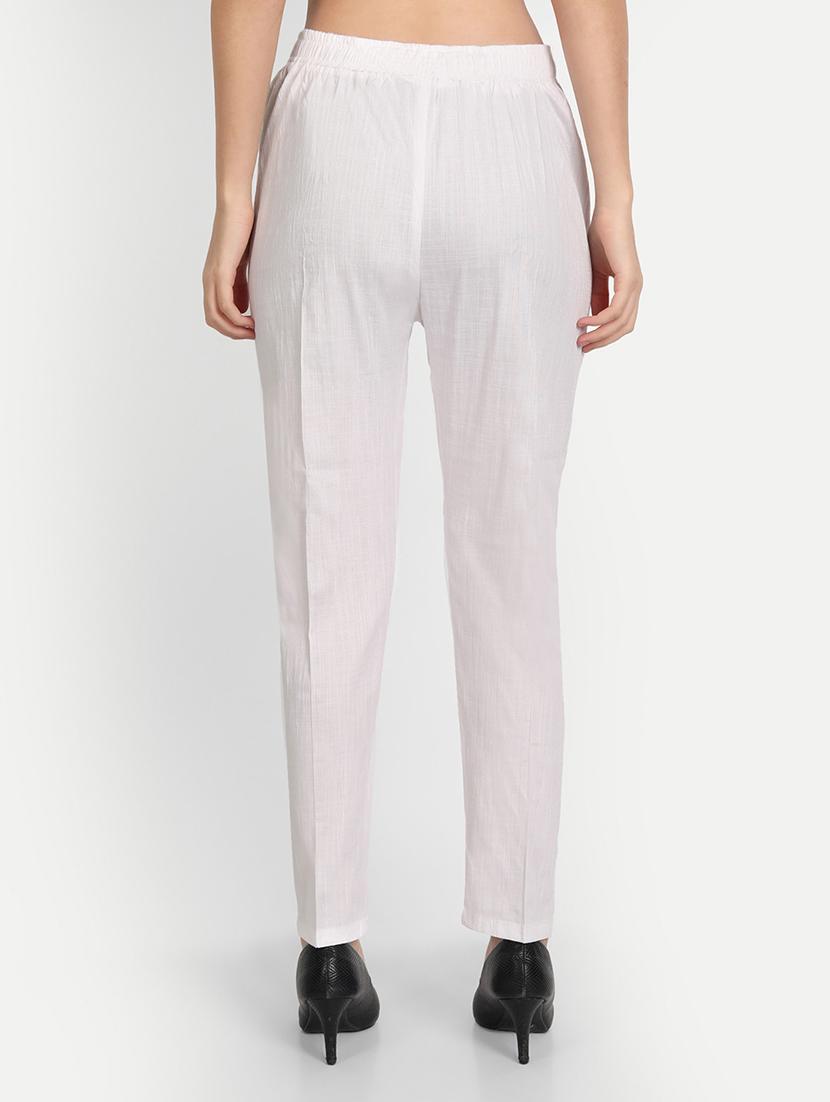 women solid regular fit tapered pant  - 21967088 -  Standard Image - 2