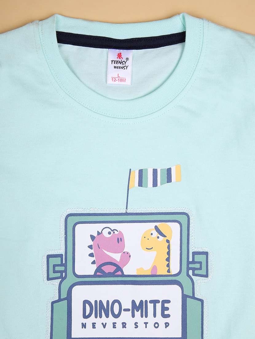 boys printed t-shirt & shorts twin set  - 21967849 -  Standard Image - 2