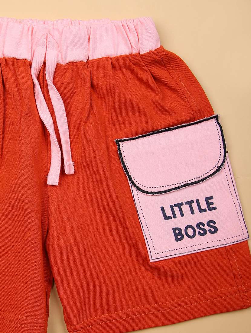 boys printed t-shirt & shorts twin set  - 21967852 -  Standard Image - 2