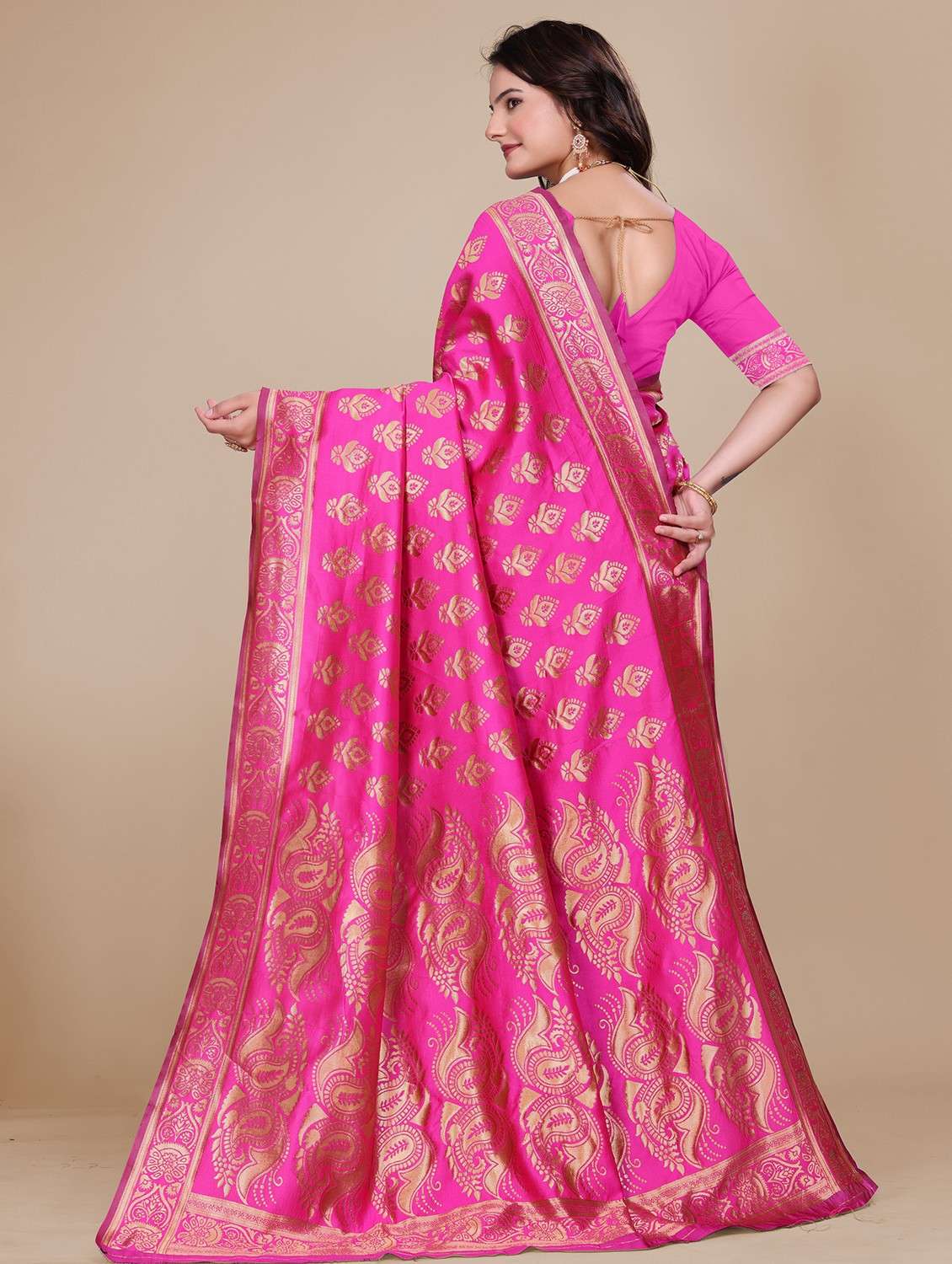 women self design banarasi saree with blouse - 21967989 -  Standard Image - 2