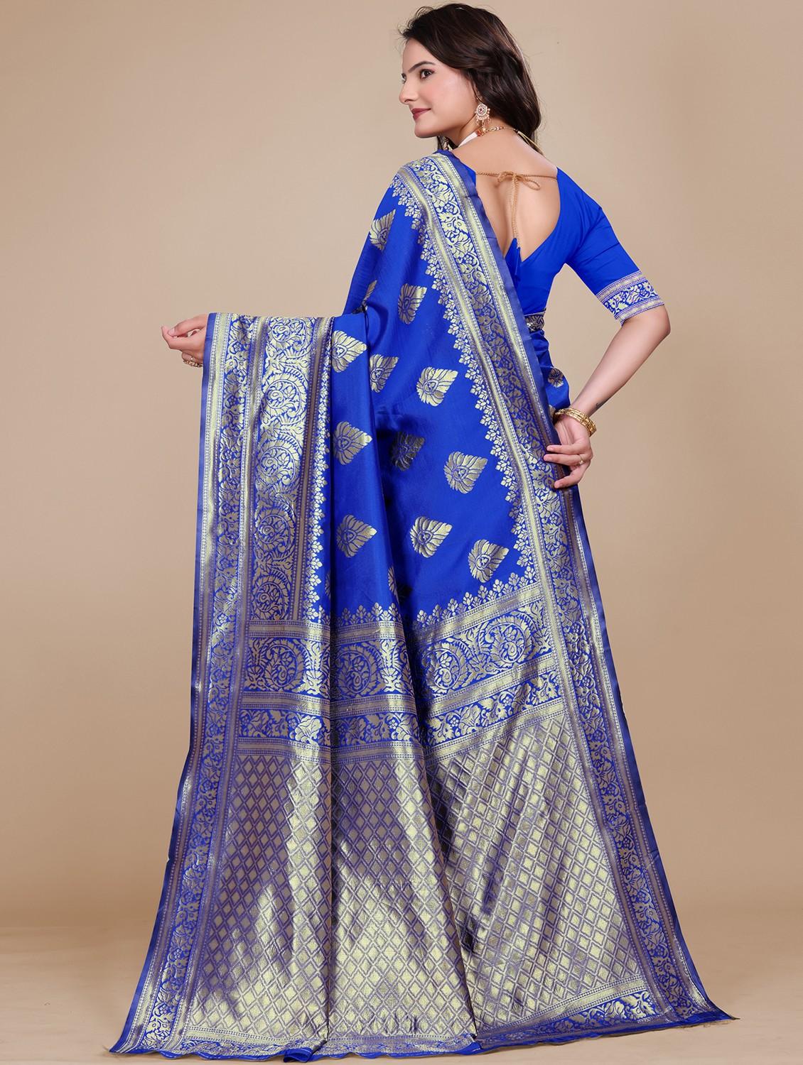 women self design banarasi saree with blouse - 21967999 - Standard Image - 2