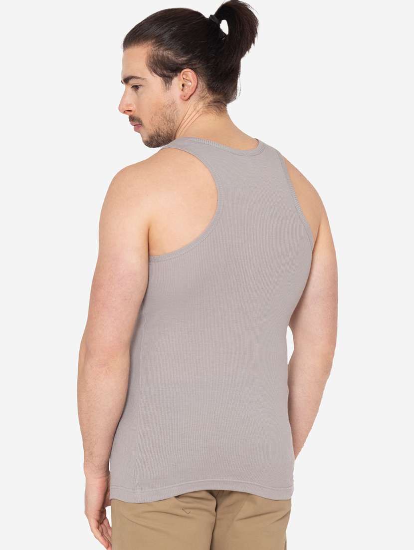 men pack of 2 solid scoop neck vest - 21968027 -  Standard Image - 2