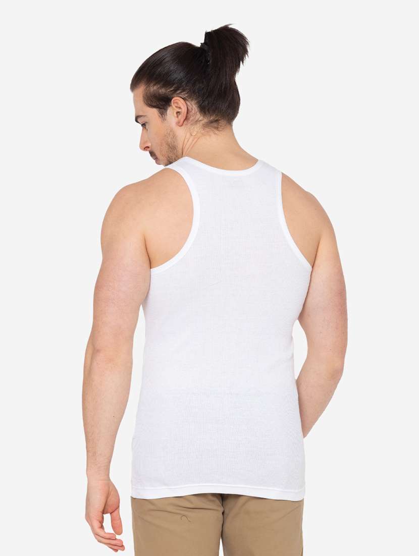 men pack of 2 solid scoop neck vest - 21968030 -  Standard Image - 2