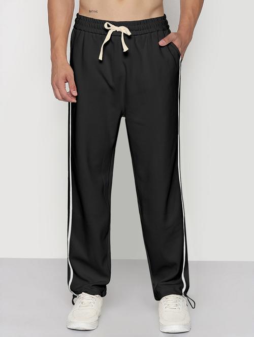 men side taped mid rise full length track pant - 21968056 -  Standard Image - 0