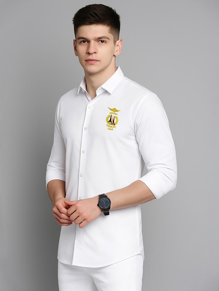 men solid long sleeve slim fit casual shirt - 21968074 - Standard Image - 2