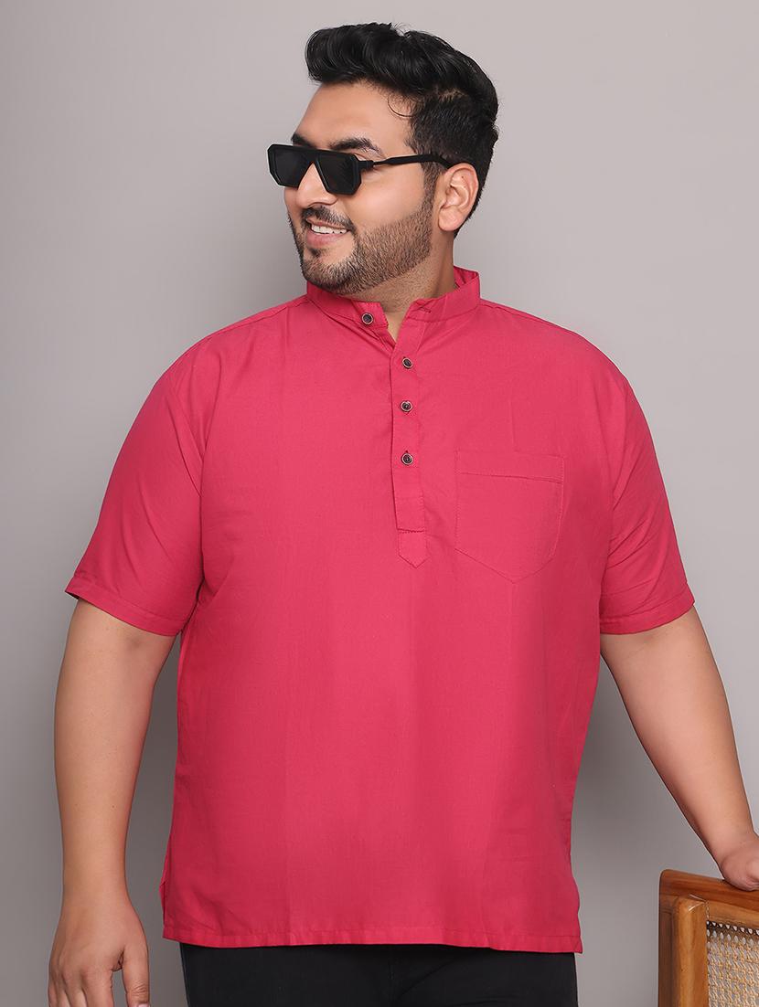 men solid mandarin neck short kurta - 21968149 - Zoom Image - 0