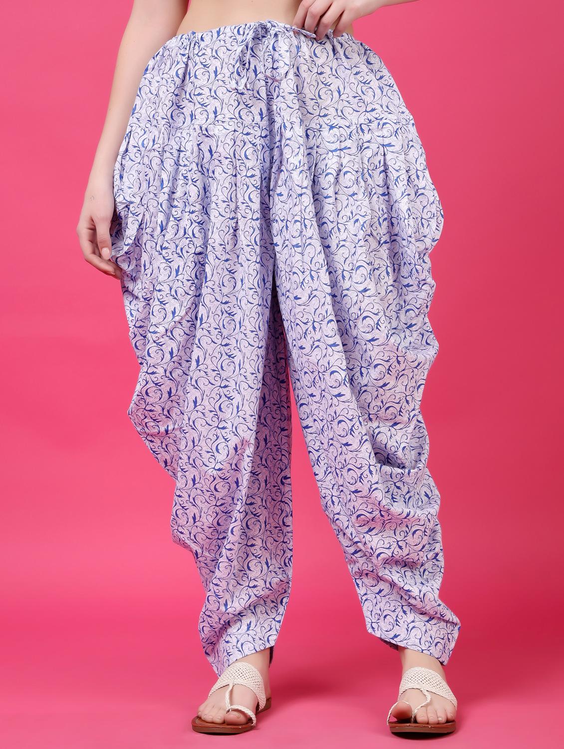 women printed mid rise patiyala salwar - 21968222 - Zoom Image - 0