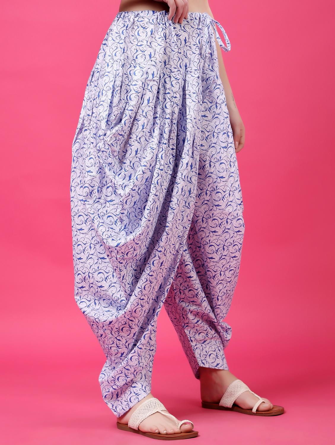 women printed mid rise patiyala salwar - 21968222 - Standard Image - 2
