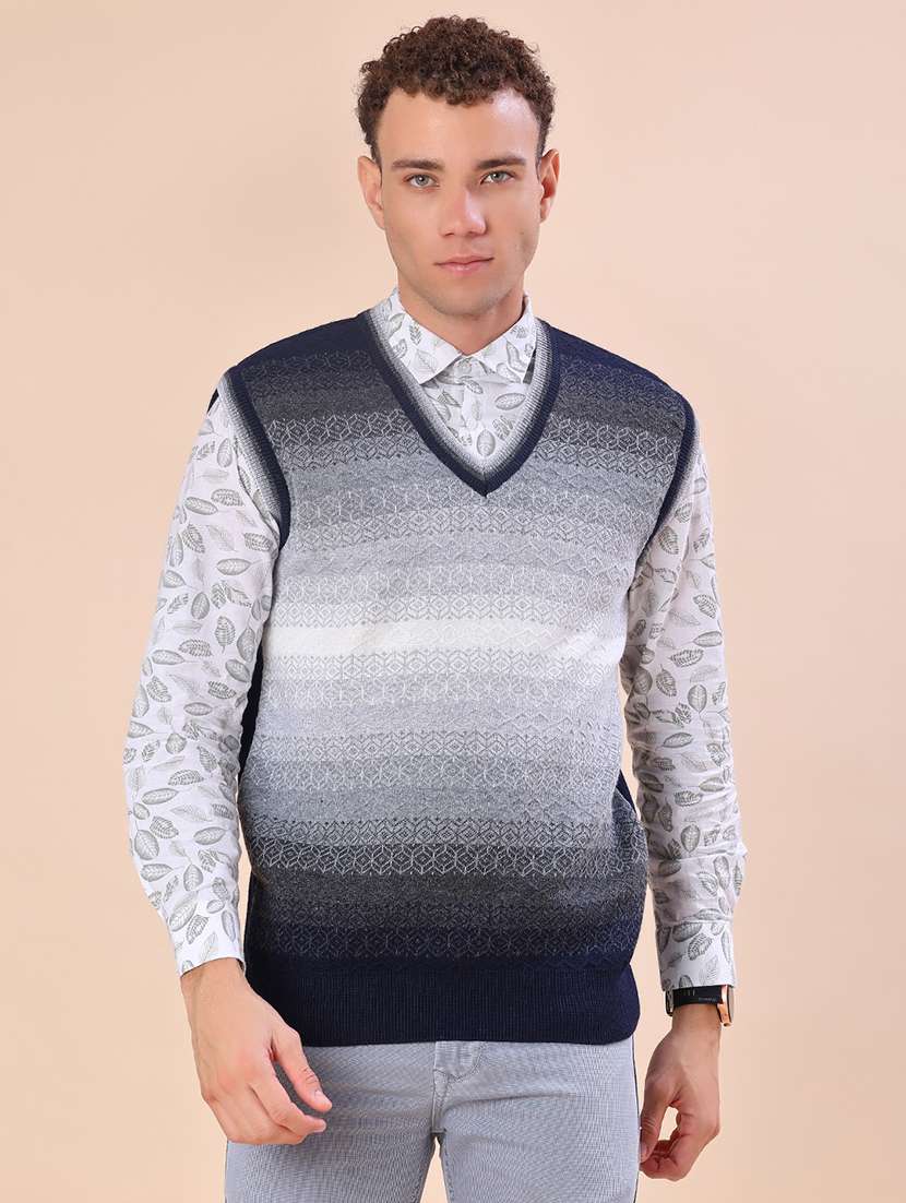 men self design sleeveless regular fit pullover - 21968379 -  Standard Image - 2