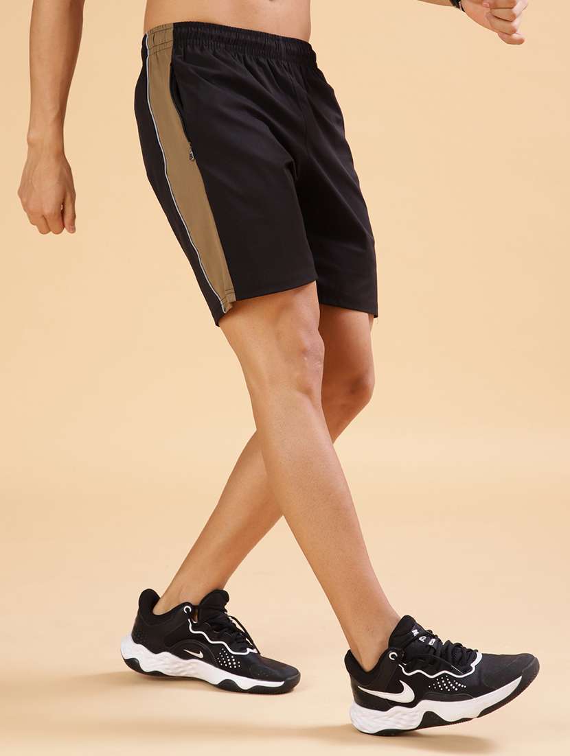 Men Side Taped Mid Rise Sport Shorts - 21968410 -  Standard Image - 2
