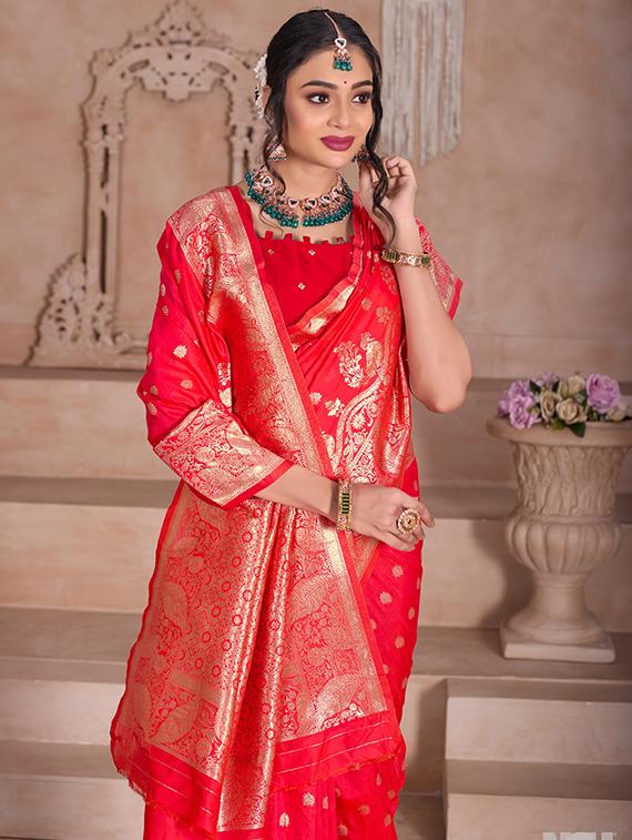 women self design banarasi saree with blouse - 21968517 - Standard Image - 2