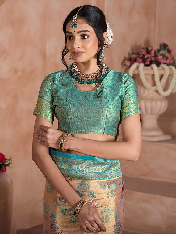 women self design banarasi saree with blouse - 21968562 - Standard Image - 2