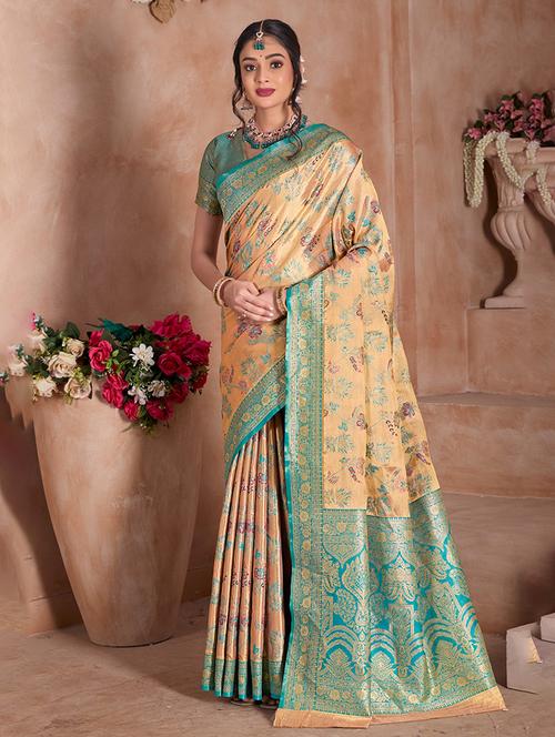 women self design banarasi saree with blouse - 21968564 -  Standard Image - 0