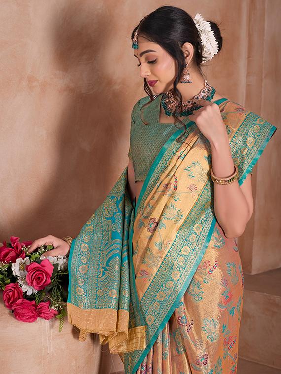 women self design banarasi saree with blouse - 21968564 - Standard Image - 2