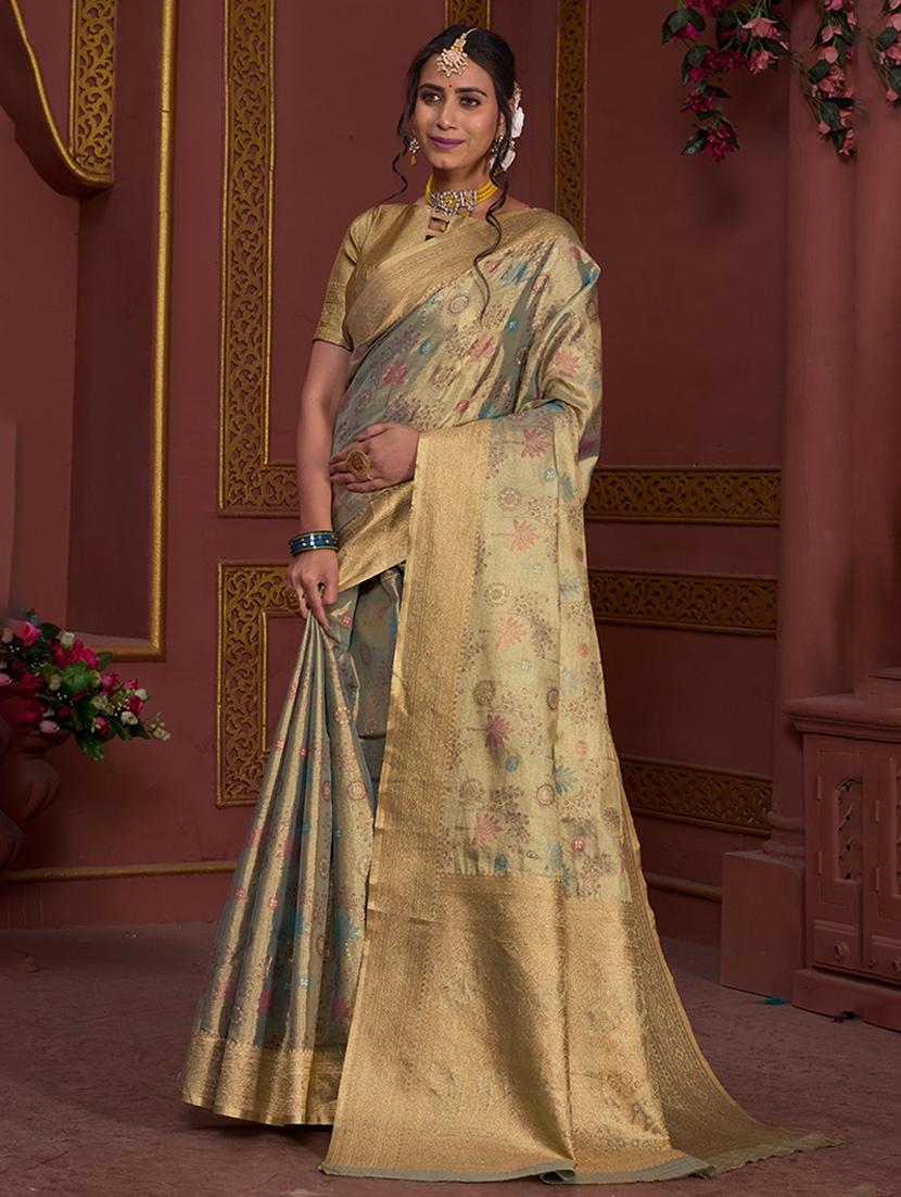 women self design banarasi saree with blouse - 21968574 -  Zoom Image - 0