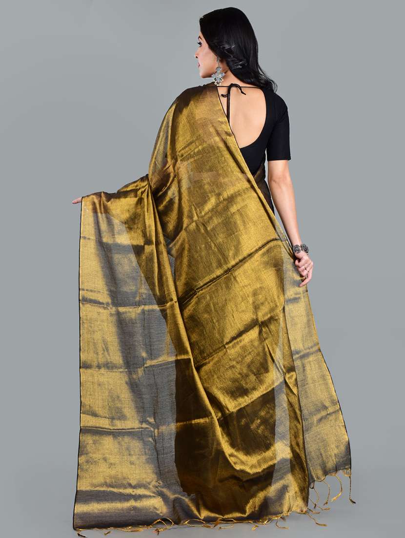 women solid plain saree with blouse - 21968600 -  Standard Image - 2