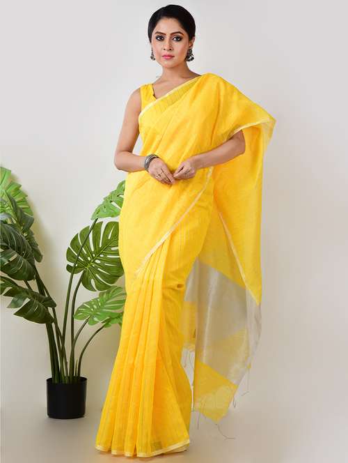 women striped printed saree with blouse - 21968633 - Standard Image - 0