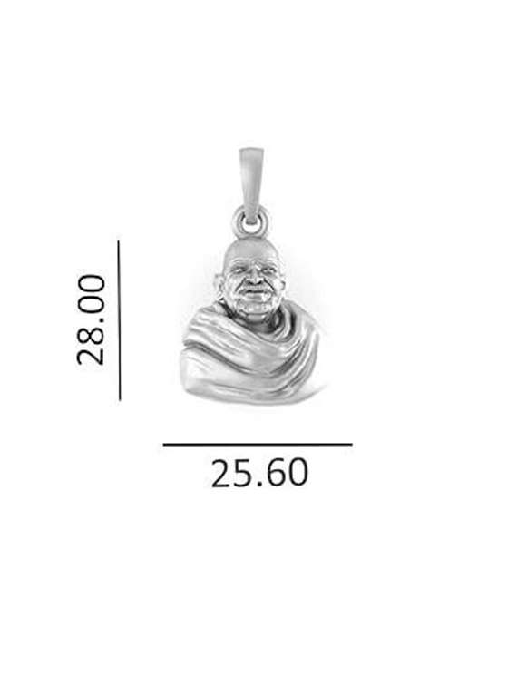 silver plated baba neem karoli pendant kainchi dhaam maharaj ji locket for men women - 21968656 -  Standard Image - 2