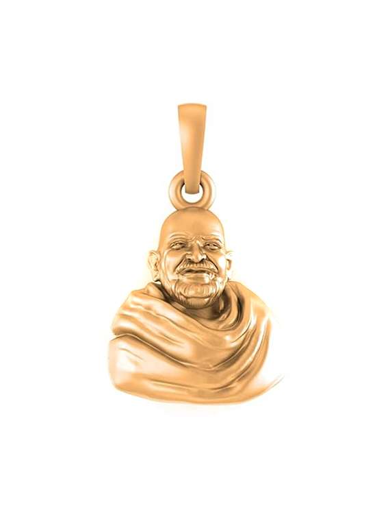  gold plated baba neem karoli pendant kainchi dhaam maharaj ji locket for men women