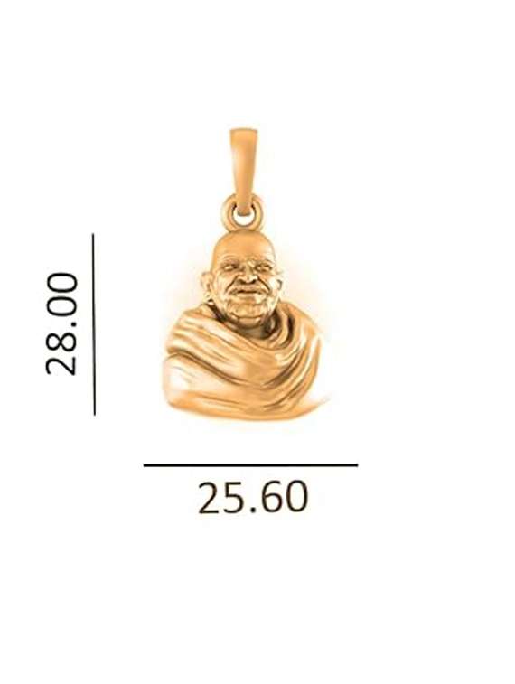  gold plated baba neem karoli pendant kainchi dhaam maharaj ji locket for men women - 21968657 -  Standard Image - 2