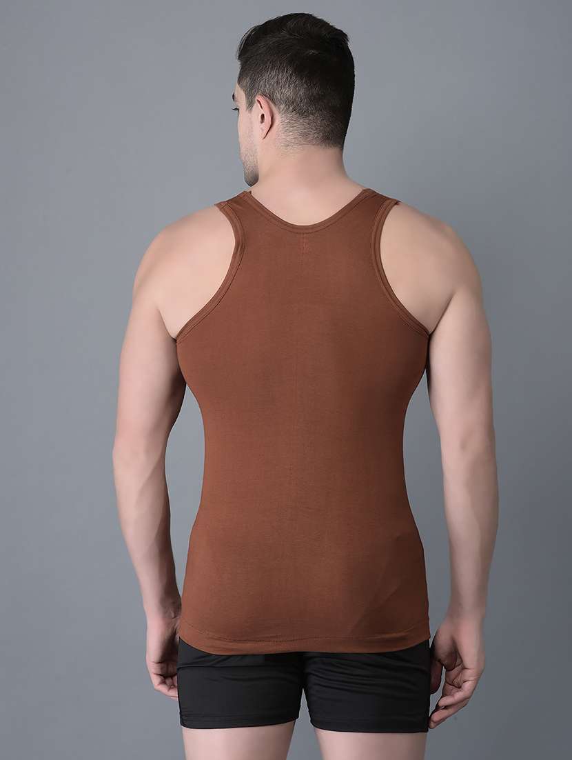 men pack of 2 solid scoop neck vest - 21968681 -  Standard Image - 2