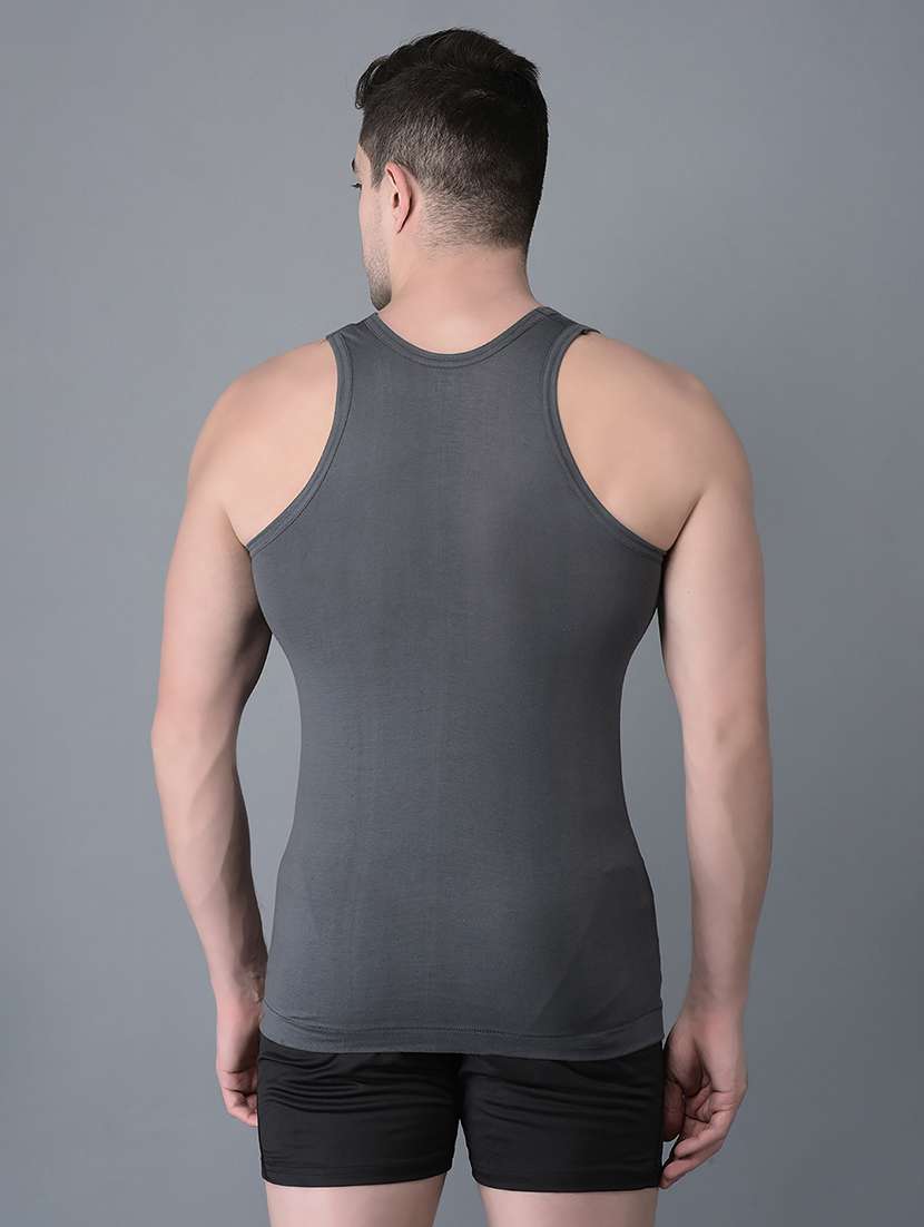 men pack of 2 solid scoop neck vest - 21968682 -  Standard Image - 2