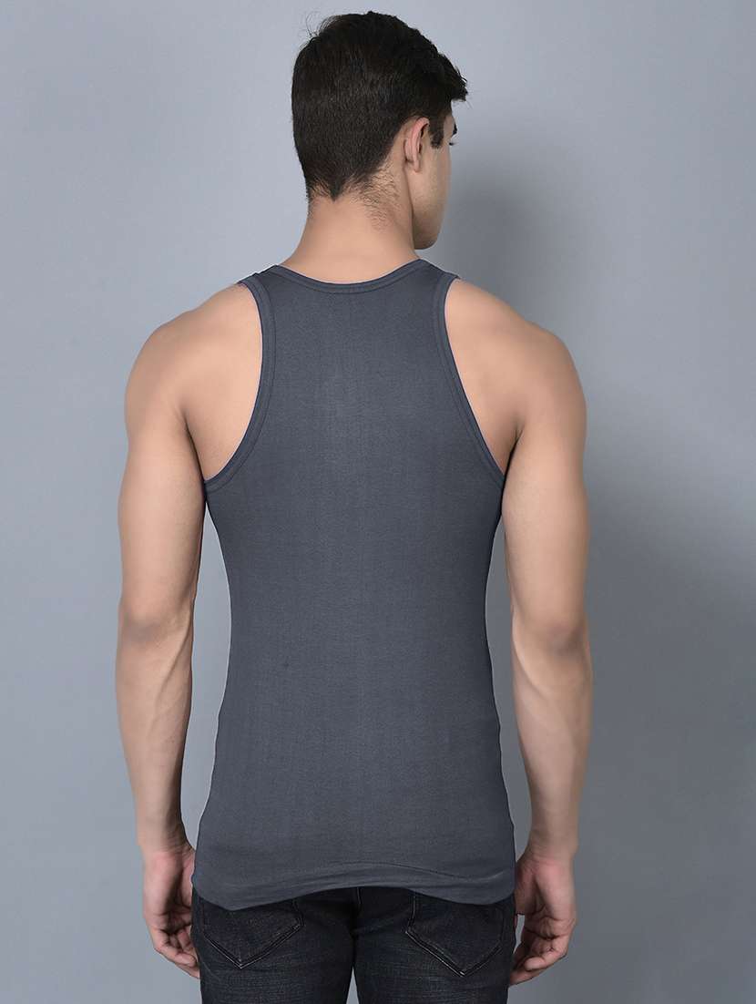 men pack of 2 solid scoop neck vest - 21968683 -  Standard Image - 2