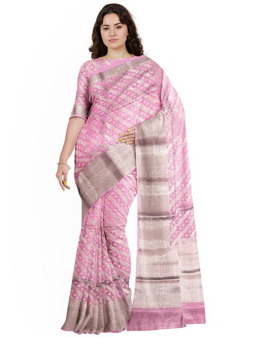 women self design bordered saree with blouse - 21968722 - Standard Image - 0