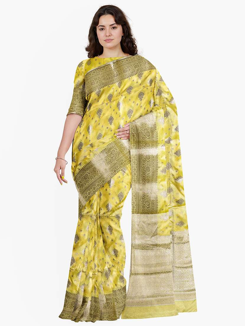 women self design banarasi saree with blouse - 21968734 -  Zoom Image - 0