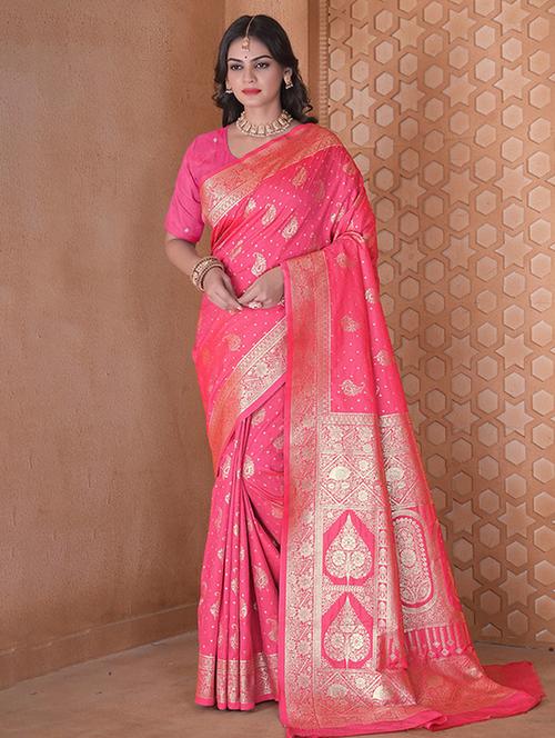 women self design banarasi saree with blouse - 21968787 - Standard Image - 0