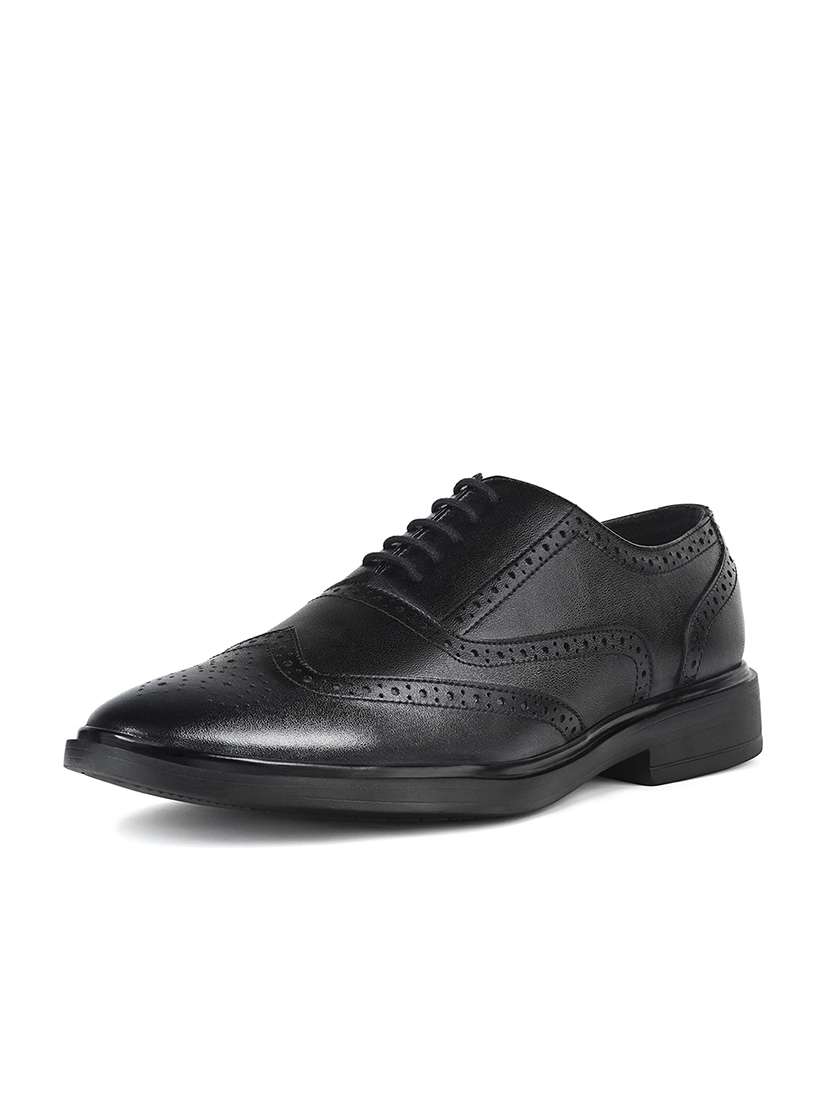 men black lace-up brouge - 21968834 - Standard Image - 2
