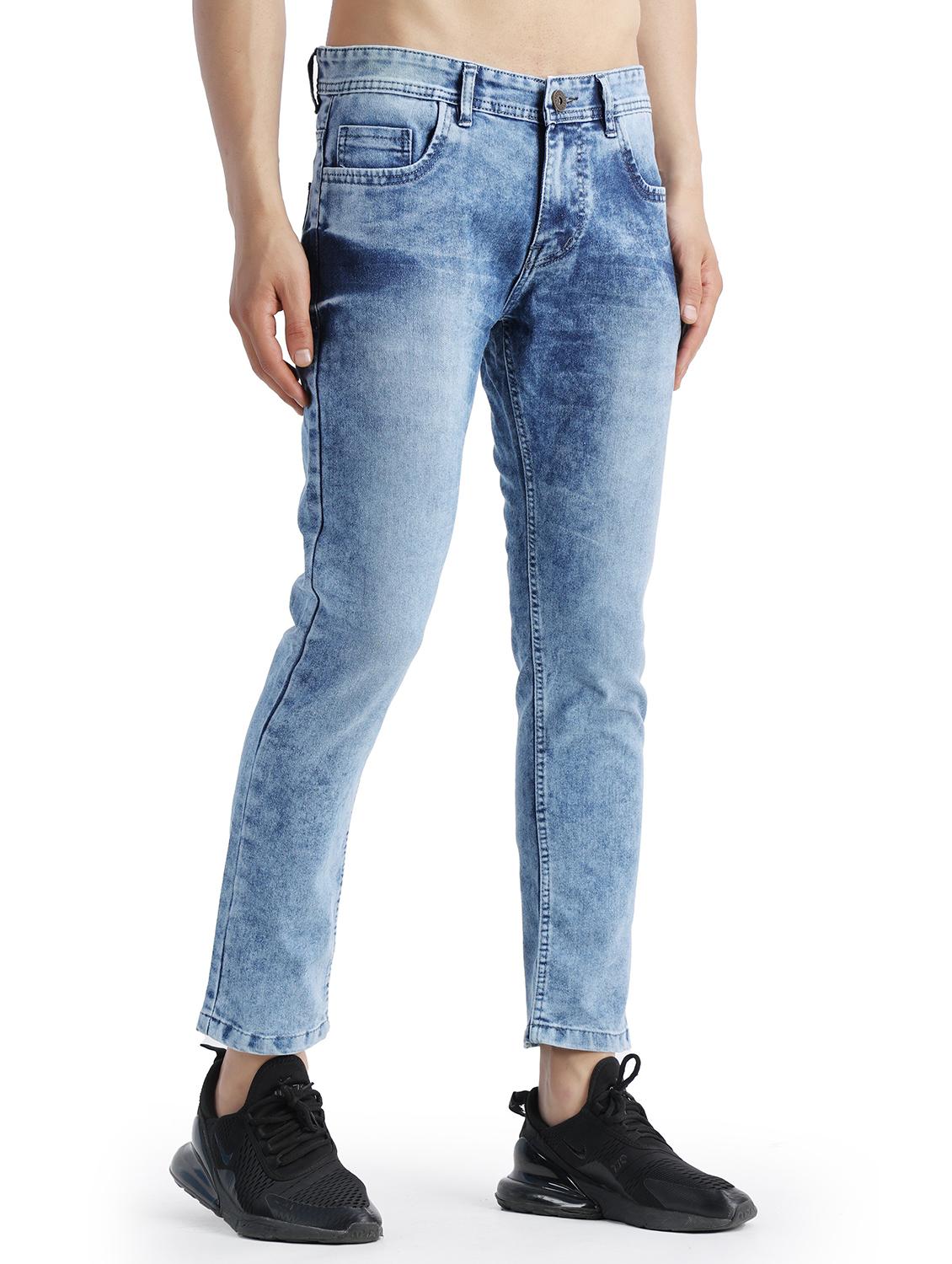 men solid mid rise slim fit jean - 21968937 - Standard Image - 2