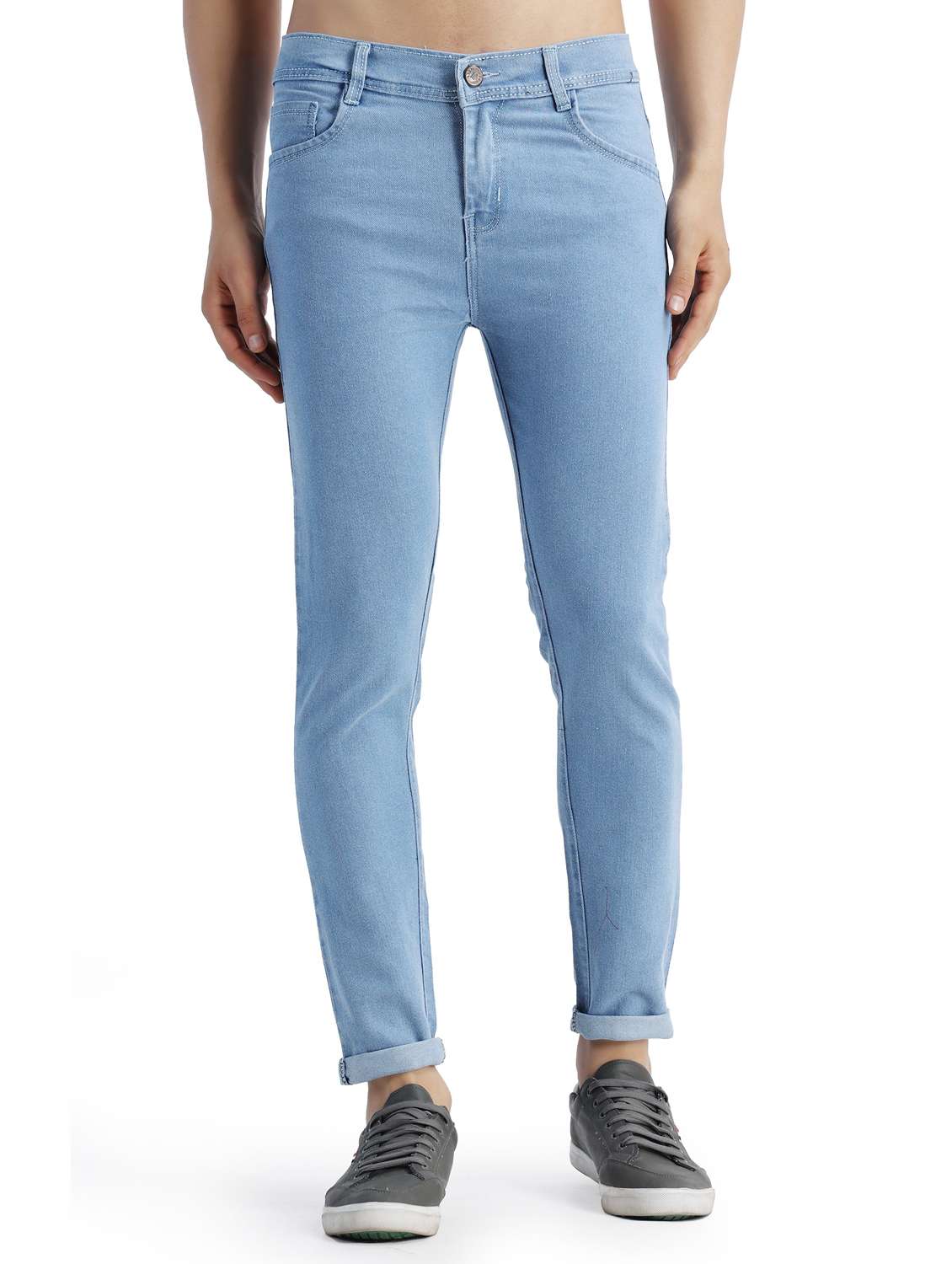 men solid mid rise skinny fit jean - 21968942 - Zoom Image - 0