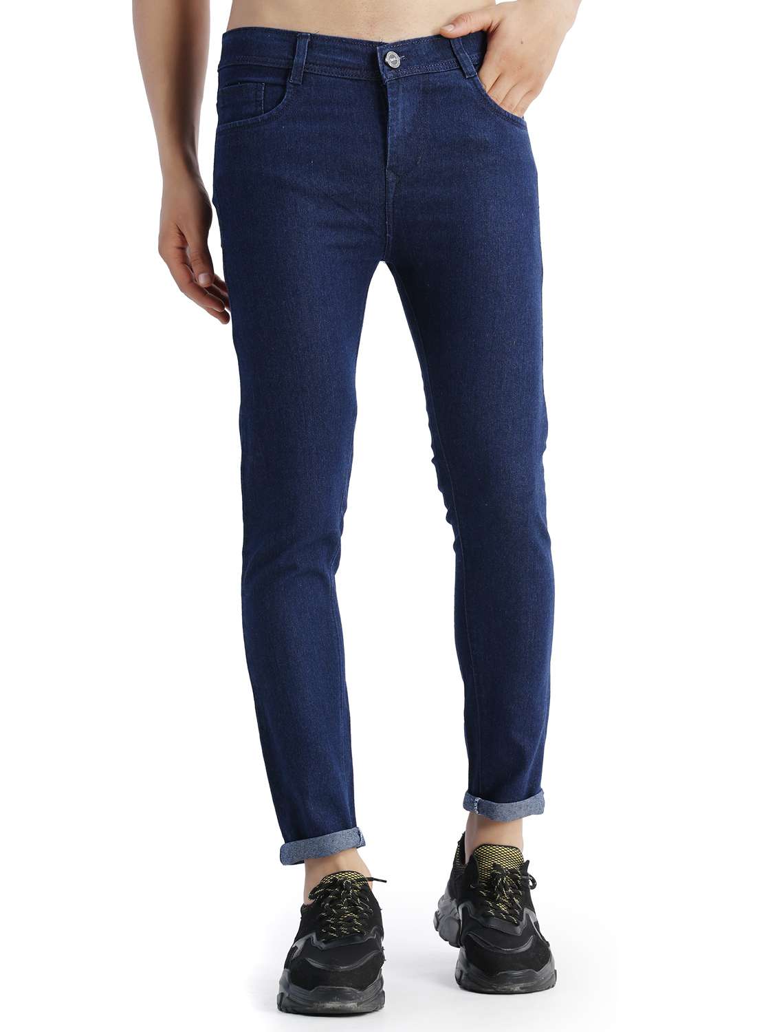 men solid mid rise skinny fit jean - 21968957 - Zoom Image - 0