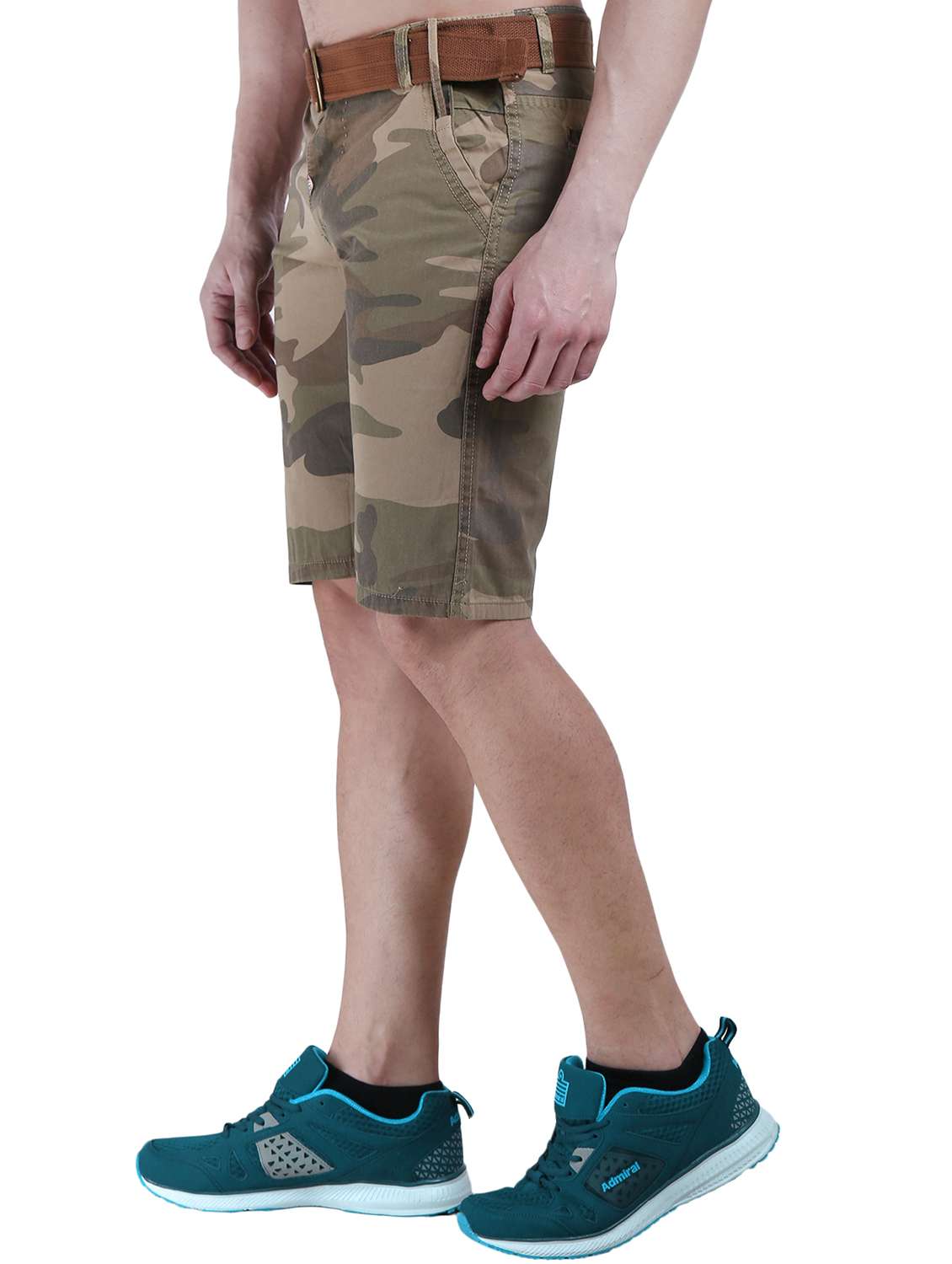 men camouflage printed mid rise regular fit shorts - 21969074 -  Standard Image - 2