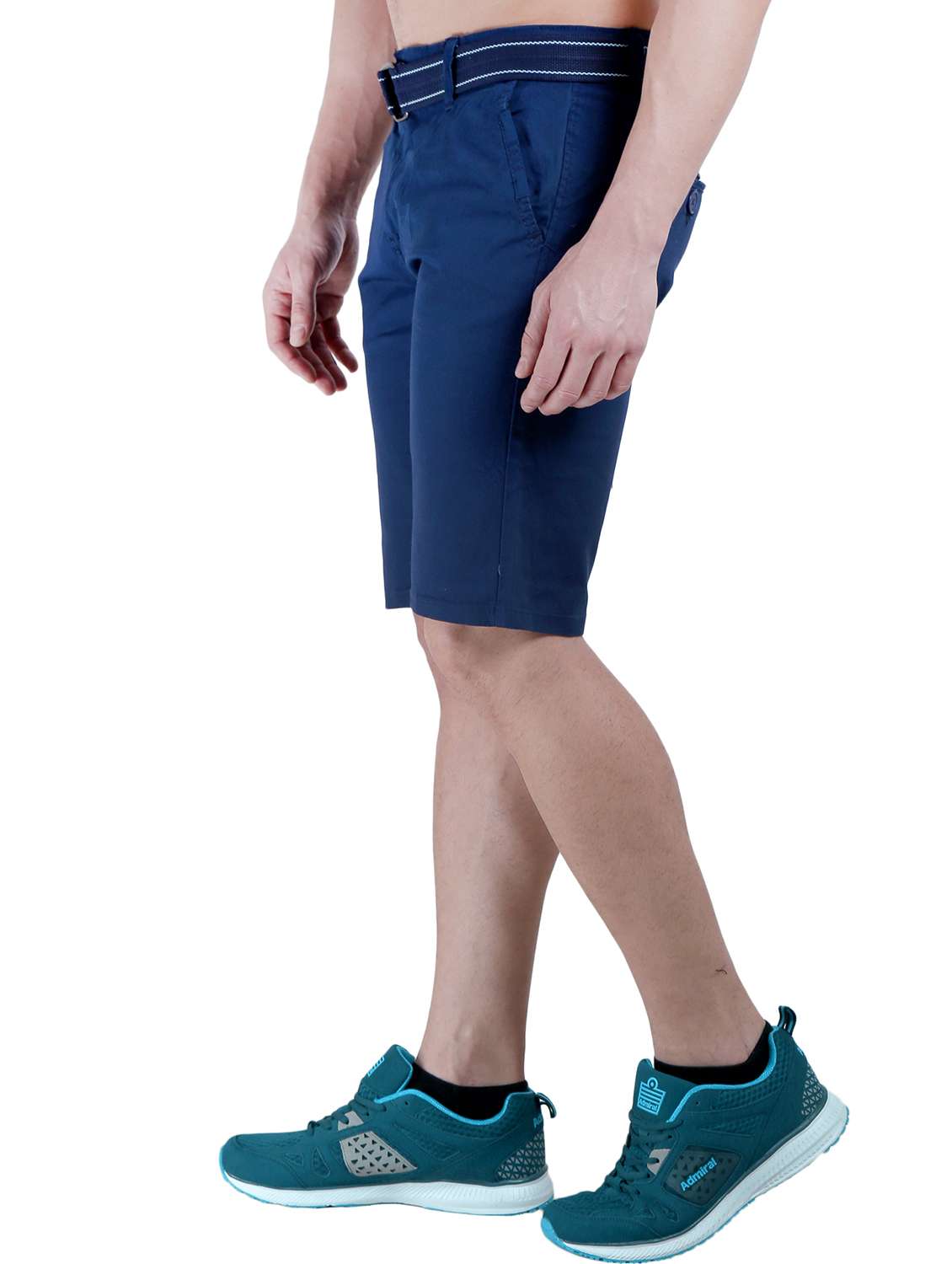 men solid mid rise regular fit shorts - 21969083 -  Standard Image - 2