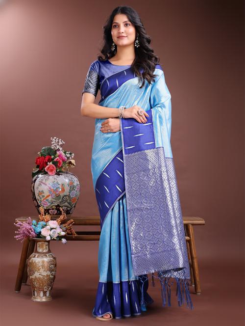 women self design southern silk saree with blouse - 21969181 - Standard Image - 0
