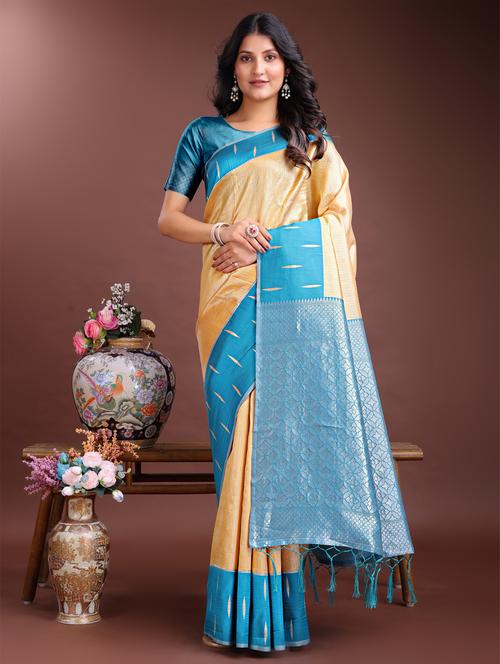 women self design southern silk saree with blouse - 21969183 - Standard Image - 0