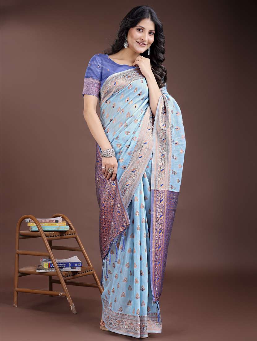 women self design bordered saree with blouse - 21969192 -  Standard Image - 2