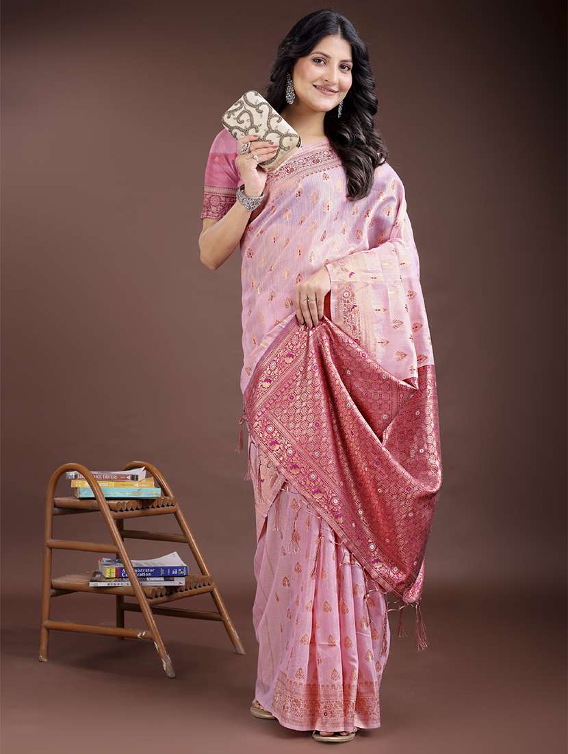 women self design bordered saree with blouse - 21969193 - Standard Image - 2