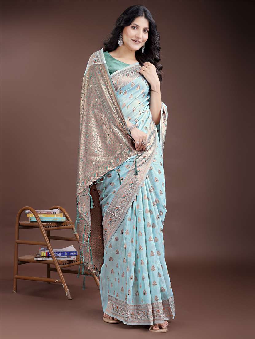 women self design bordered saree with blouse - 21969197 - Standard Image - 2