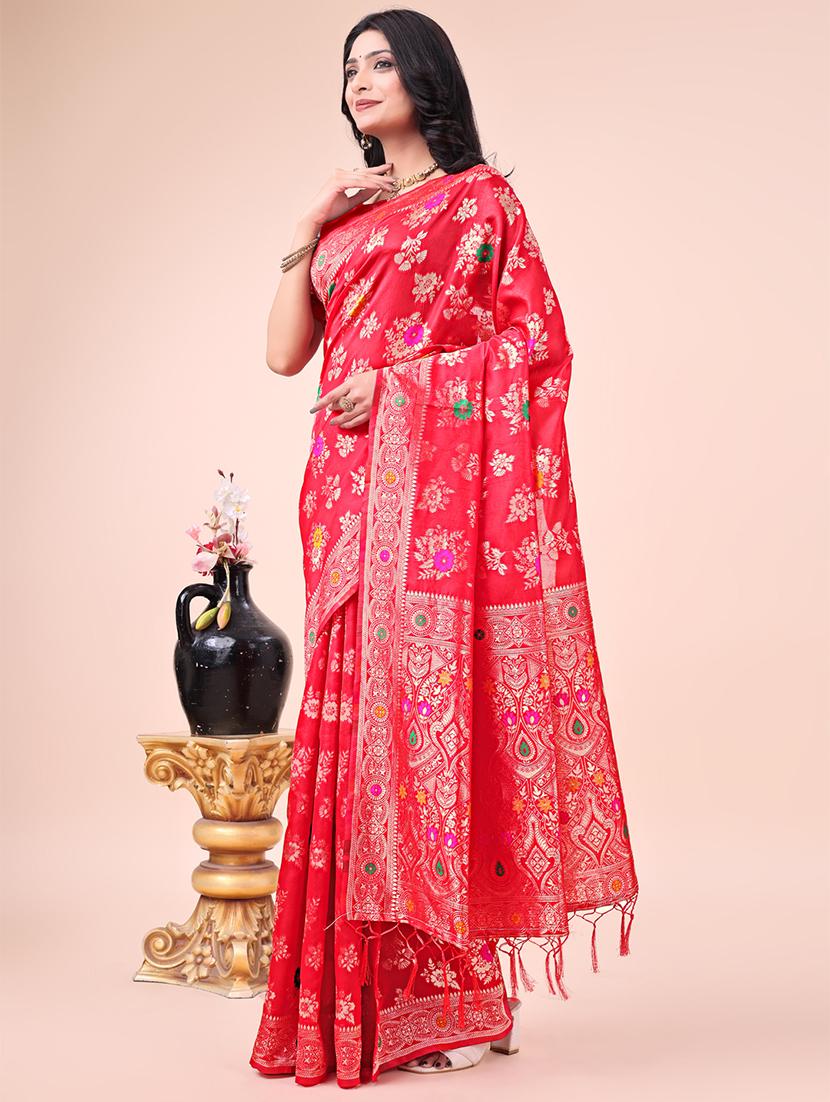 women self design banarasi saree with blouse - 21969225 - Standard Image - 2