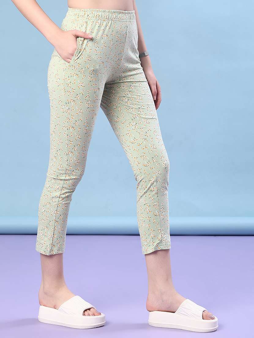 girls solid mid rise capri - 21969415 -  Standard Image - 2