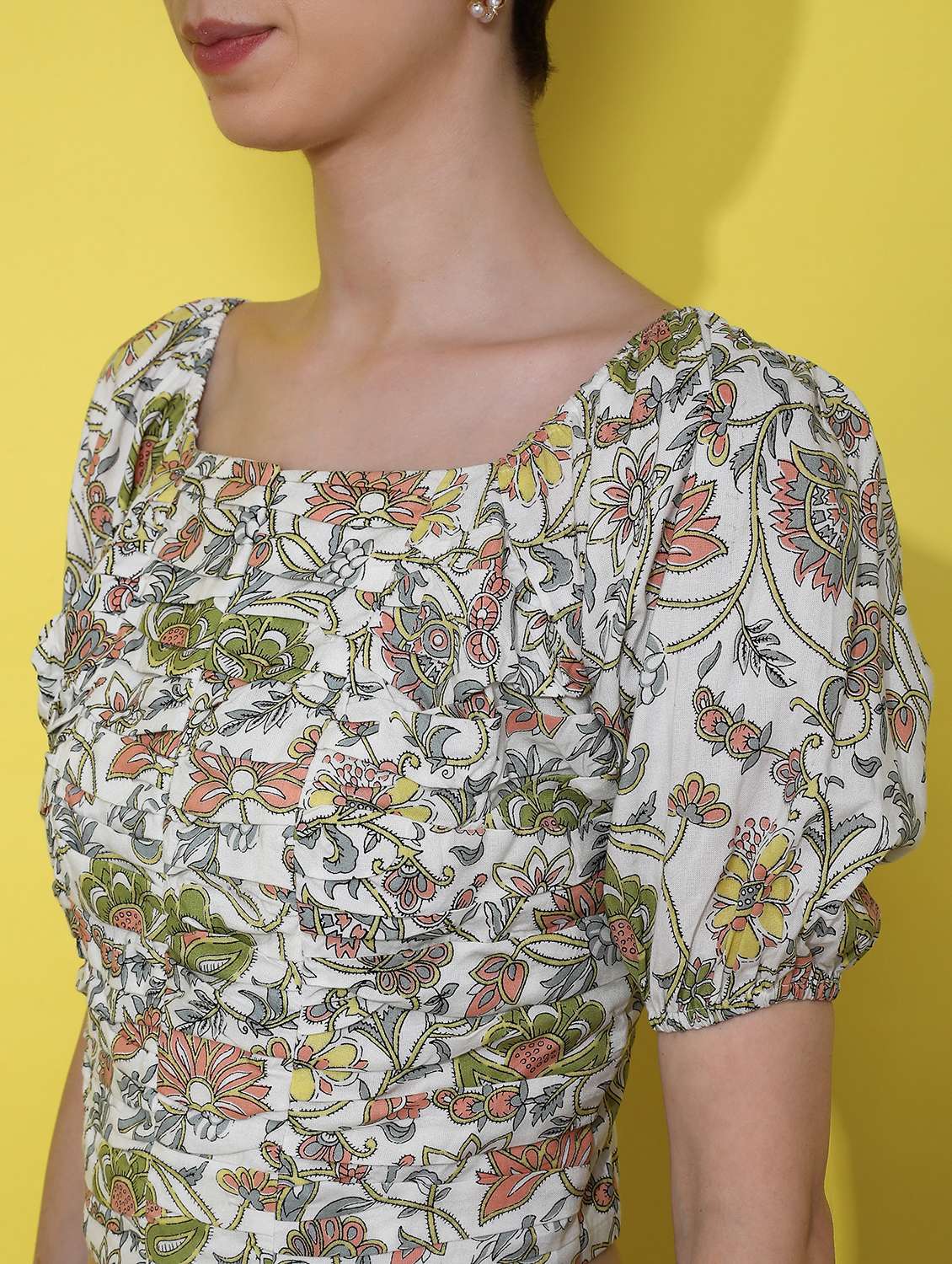 off white rayon top - 21969613 - Standard Image - 2