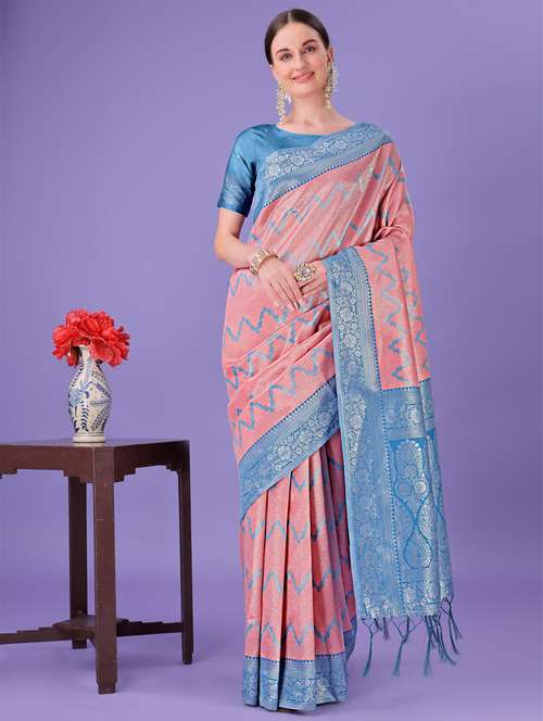 women self design banarasi saree with blouse - 21969854 -  Standard Image - 0