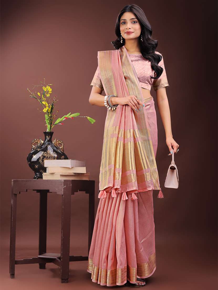 women self design bordered saree with blouse - 21969880 - Standard Image - 2