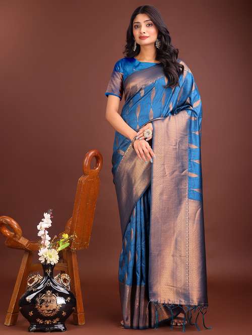 women self design banarasi saree with blouse - 21969912 -  Standard Image - 0