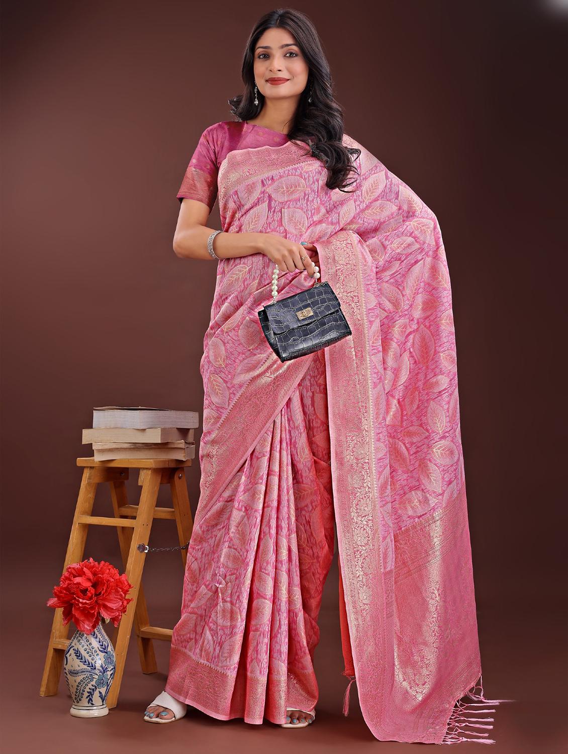 women self design banarasi saree with blouse - 21969955 - Standard Image - 2