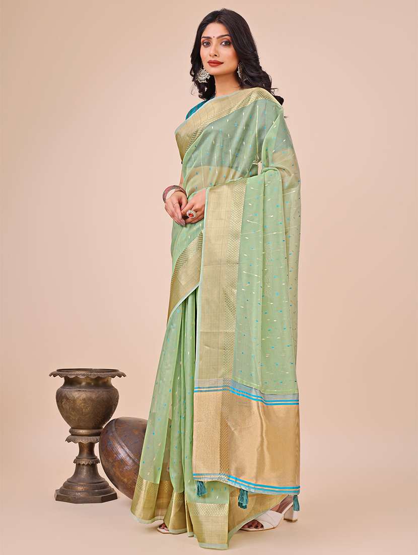 women self design bordered saree with blouse - 21970014 -  Standard Image - 2