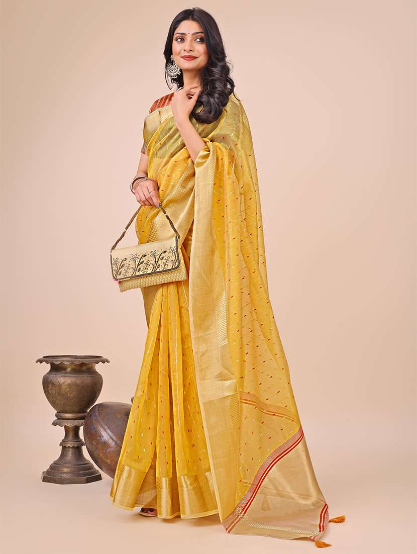 women self design bordered saree with blouse - 21970015 -  Standard Image - 2